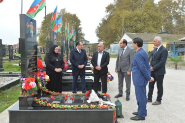 Taleh Qaraşov şəhid Orxan Quluzadə, Orxan Dadaşlı və Heydər Qənbərzadənin anım günündə iştirak edib