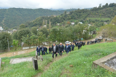 Taleh Qaraşov şəhid Mahsun Bağırzadə və Rasim Mirzəyevin anım günündə iştirak edib