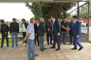 Taleh Qaraşov şəhid Aqşin İbadov, Emil Şıxəlizadə və Etiram Hüseynlinin anım günündə iştirak edib