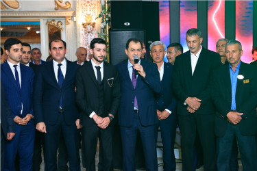 Taleh Qaraşov şəhid Mahsun Bağırzadənin qardaşının toy şənliyində iştirak edib
