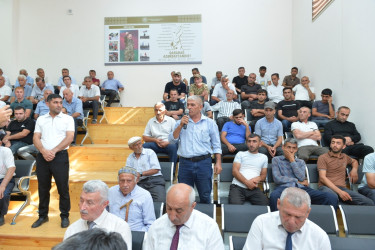 Lənkəran ŞİH-nin başçısı Gəgiran, Jidi və Diryan kəndlərinin sakinlərinin qayğı və problemlərini dinləyib