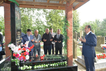 Lənkəranda şəhid Samir Allahverdiyev, Zaur Ağalı, Romir Əliyev və Emin Muradovun məzarları ziyarət olunub