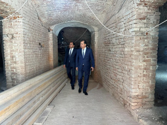 Taleh Qaraşov Lənkərandakı “Dairəvi qala”da aparılan bərpa işləri ilə tanış olub