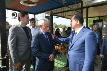 Taleh Qaraşov şəhid Elməddin Məmmədli və Ramid Əliyevin anım günündə iştirak edib