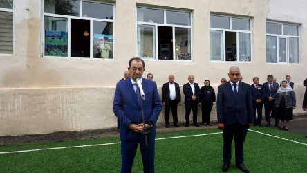 Lənkəranda şəhid Samir Allahverdiyevin adına minifutbol meydançası açılıb