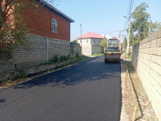 Lənkəranda 2 küçədə asfaltlanma işlərinə başlanılıb
