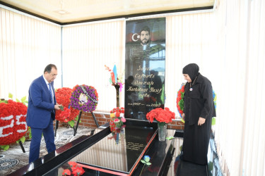 Taleh Qaraşov şəhid Əmrah Cəfərlinin anım günündə iştirak edib