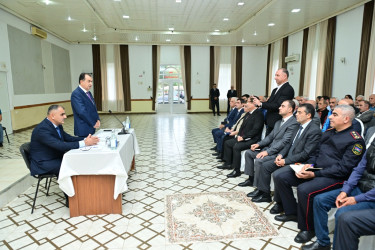 Lənkəran ŞİH başçısı Qurumba və Narbağı kəndlərinin sakinlərinin qayğı və problemlərini dinləyib