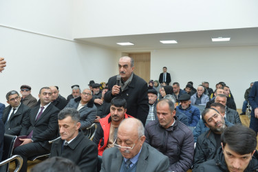 Taleh Qaraşov cari ilin sonuncu səyyar görüş-qəbulunu Zövlə kəndinin sakinləri ilə keçirib