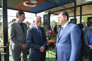 Taleh Qaraşov şəhid Elməddin Məmmədli və Ramid Əliyevin anım günündə iştirak edib