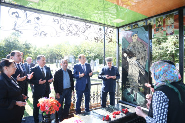 Taleh Qaraşov şəhid Mehdi Qənbərlinin anım günündə iştirak edib