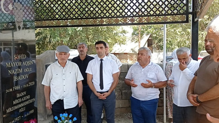 Şəhid Aqşin İbadovun doğum günündə məzarı ziyarət olunub