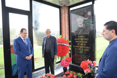 Taleh Qaraşov şəhid Hüseyn Bəşirzadənin anım günündə iştirak edib