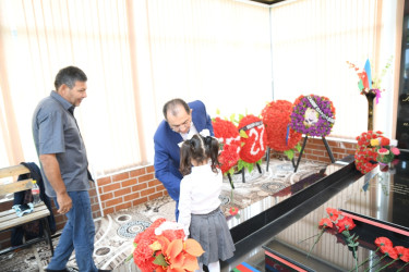 Taleh Qaraşov şəhid Əmrah Cəfərlinin anım günündə iştirak edib