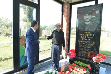 Lənkəran ŞİH başçısı şəhid Hüseyn Bəşirzadənin məzarını ziyarət edib