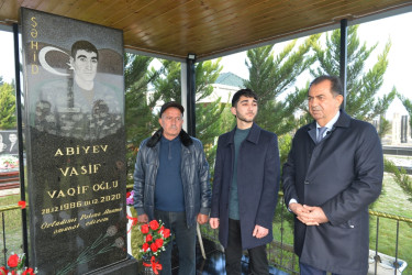 Taleh Qaraşov şəhid Vasif Abiyevin anım günündə iştirak edib