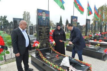 Taleh Qaraşov şəhid Orxan Quluzadə, Orxan Dadaşlı və Heydər Qənbərzadənin anım günündə iştirak edib