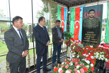 Taleh Qaraşov şəhid Murad Abbasov və Elməddin Məmmədlinin anım günündə iştirak edib