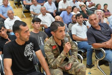 Taleh Qaraşov ucqar dağ kəndi olan Gəgiranda növbəti səyyar görüşünü keçirib