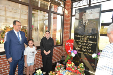 Lənkəran ŞİH başçısı şəhid Nicat Nəzərli, Mehman Şirvanov və Qalib Əkbərzadənin məzarlarını ziyarət edib
