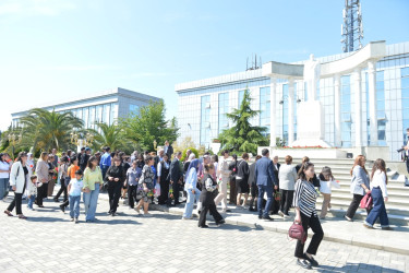 Lənkəranda Ümummilli Lider Heydər Əliyevin anadan olmasının  103-cü ildönümü ehtiramla qeyd olunub