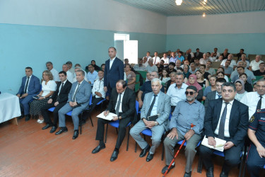 Taleh Qaraşov Göyşaban və Ürgə kəndlərinin sakinlərinin qayğı və problemlərini dinləyib