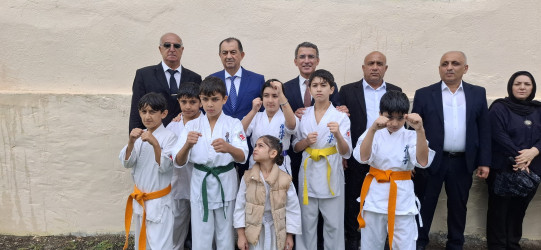 Lənkəranda şəhid Samir Allahverdiyevin adına minifutbol meydançası açılıb