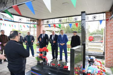 Taleh Qaraşov şəhid Kamran Vəlizadə və Murad Hüseynzadənin anım günündə iştirak edib