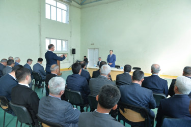 Taleh Qaraşov dağ kəndləri olan Siyablı, Şovu və Təngivan kəndlərinin sakinlərinin qayğı və problemlərini dinləyib