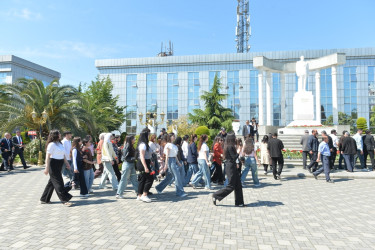 Lənkəranda Ümummilli Lider Heydər Əliyevin anadan olmasının  103-cü ildönümü ehtiramla qeyd olunub