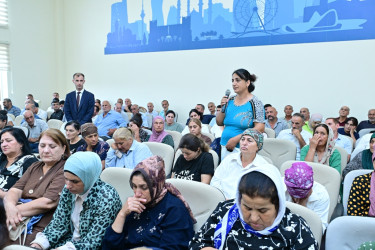 Taleh Qaraşov Haftoni qəsəbəsinin, Xanlıqlı və Talışlı kəndlərinin sakinlərinin qayğı və problemlərini dinləyib
