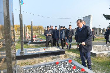 Taleh Qaraşov şəhid Vasif Abiyevin anım günündə iştirak edib