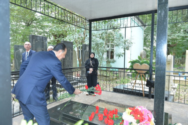 Lənkəran ŞİH başçısı şəhid Araz Həbibov və Elmar İbayevin məzarını ziyarət edib
