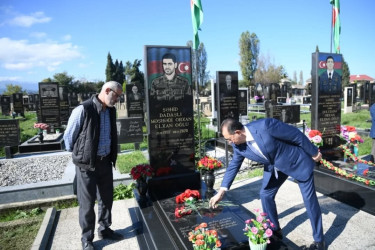 Taleh Qaraşov şəhid Orxan Quluzadə, Orxan Dadaşlı və Heydər Qənbərzadənin anım günündə iştirak edib