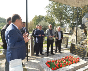 Taleh Qaraşov şəhid Kamran Əliyevin anım günündə iştirak edib