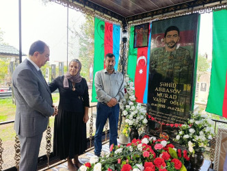 Lənkəran ŞİH başçısı şəhid Murad Abbasov və Elməddin Məmmədlinin məzarını ziyarət edib