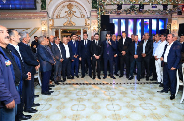 Taleh Qaraşov şəhid Mahsun Bağırzadənin qardaşının toy şənliyində iştirak edib