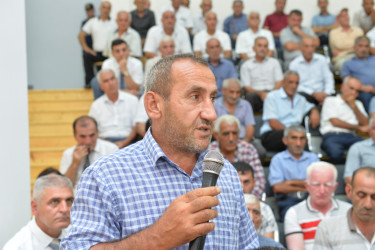 Taleh Qaraşov ucqar dağ kəndi olan Gəgiranda növbəti səyyar görüşünü keçirib