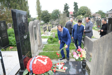 Taleh Qaraşov şəhid Rəşid Məmmədovun anım günündə iştirak edib