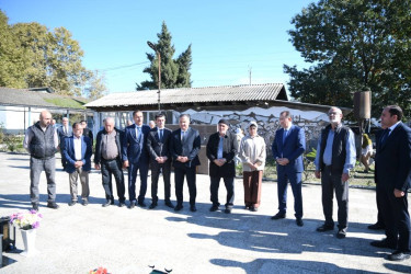 Taleh Qaraşov şəhid Elnur Talıbov, Əli Mehdizadə və Kənan Axundzadənin anım günündə iştirak edib