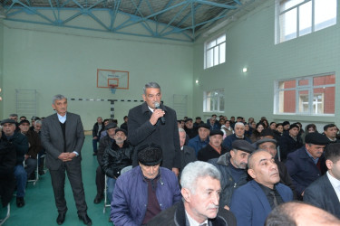 Taleh Qaraşov Osakücə, Pambəyi, Tatoba, Sinovli, Moloja və Haftaruon kəndlərinin sakinlərinin qayğı və problemlərini dinləyib
