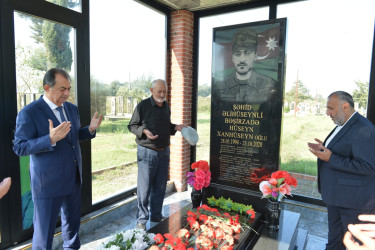 Lənkəran ŞİH başçısı şəhid Hüseyn Bəşirzadənin məzarını ziyarət edib
