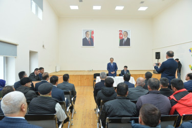 Taleh Qaraşov cari ilin sonuncu səyyar görüş-qəbulunu Zövlə kəndinin sakinləri ilə keçirib