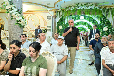 Taleh Qaraşov Gərmətük qəsəbə inzibati ərazi dairəsinin sakinlərinin qayğı və problemlərini dinləyib