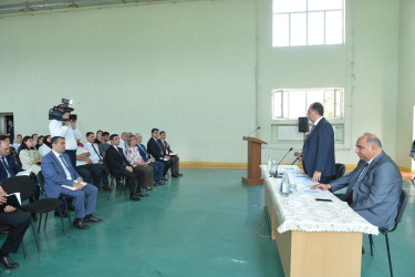 Taleh Qaraşov dağ kəndləri olan Siyablı, Şovu və Təngivan sakinlərinin qayğı və problemlərini dinləyib