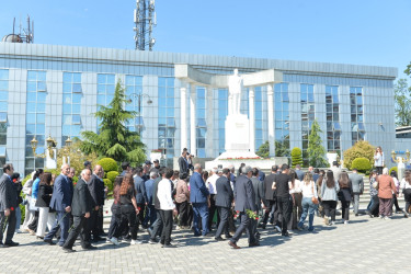 Lənkəranda Ümummilli Lider Heydər Əliyevin anadan olmasının  103-cü ildönümü ehtiramla qeyd olunub
