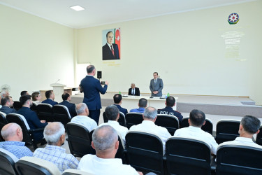 Taleh Qaraşov Haftoni qəsəbəsinin, Xanlıqlı və Talışlı kəndlərinin sakinlərinin qayğı və problemlərini dinləyib