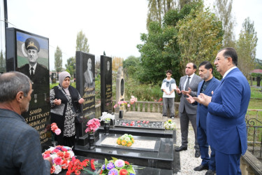 Taleh Qaraşov şəhid Aqşin İbadov, Emil Şıxəlizadə və Etiram Hüseynlinin anım günündə iştirak edib