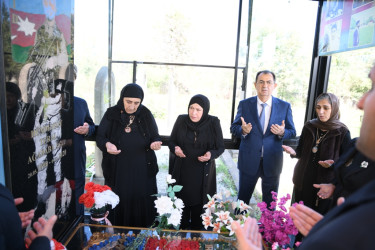 Taleh Qaraşov şəhid Mirxəyal Kərimzadə, Vüsal Hüseynov və Tural Hümmətovun anım günündə iştirak edib