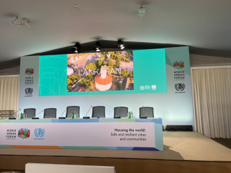 Taleh Qaraşov WUF 13 çərçivəsində keçirilən “UNESCO-nun Yaradıcı Şəhərləri və Dayanıqlı Şəhərsalma” panel sessiyasında iştirak edib